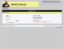 Tablet Screenshot of forum.rwcc.com